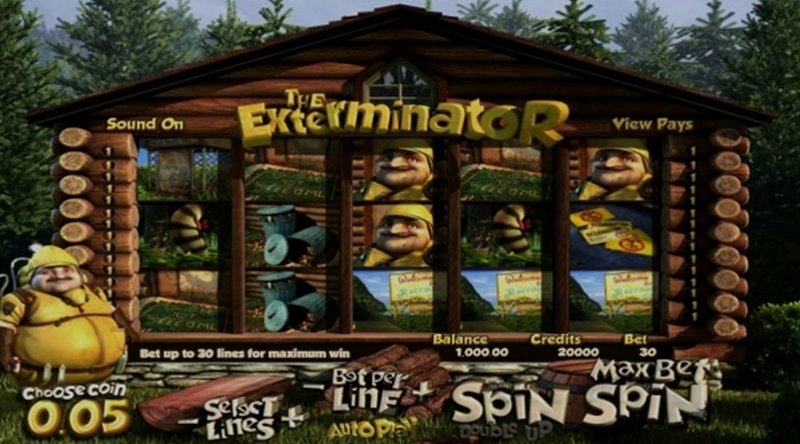 Play The Exterminator by Betsoft at 1Win Casino