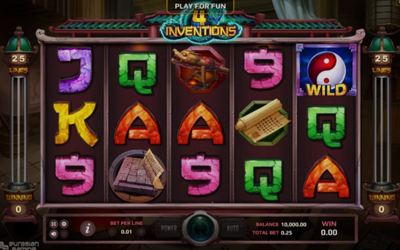 Play The Four Inventions by Eurasian Gaming at 1Win Casino