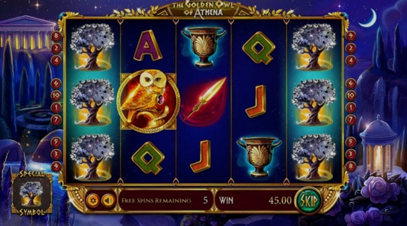 Play The Golden Owl of Athena by Betsoft at 1Win Casino