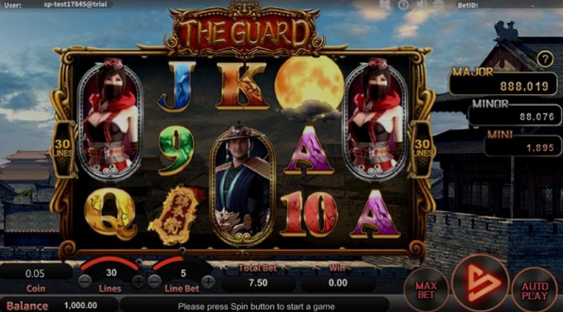 Play The Guard by Simpleplay at 1Win Casino