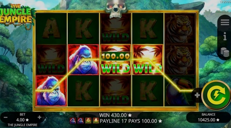 Play The Jungle Empire by Booming at 1Win Casino