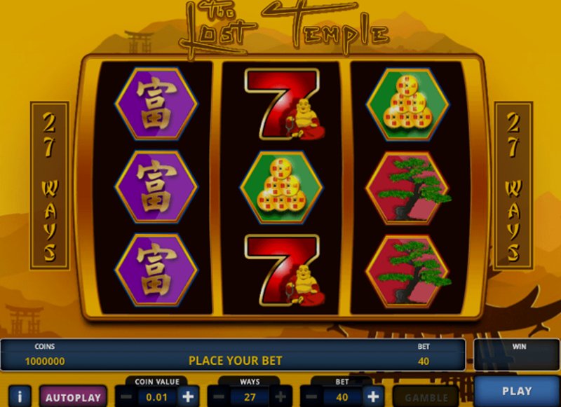 Play The Lost Temple by Zeus Play at 1Win Casino