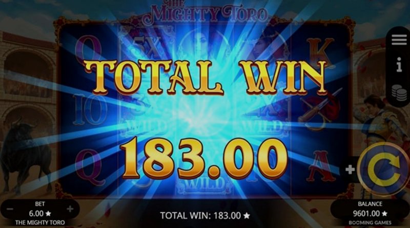 Play The Mighty Toro by Booming at 1Win Casino