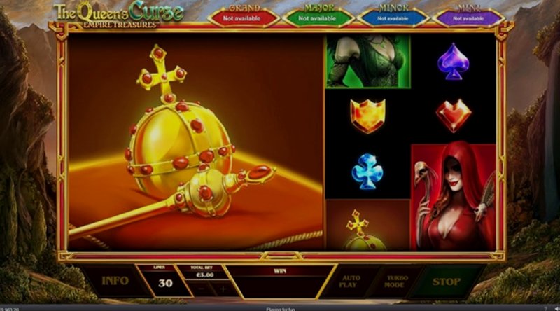 Play The Queens Curse Empire Treasures by Playtech at 1Win Casino