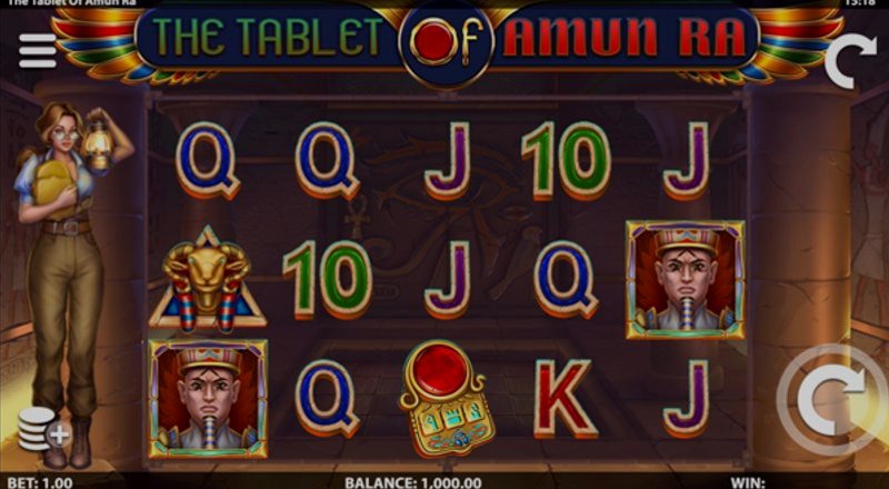 Play The Tablet of Amun Ra by Leander at 1Win Casino