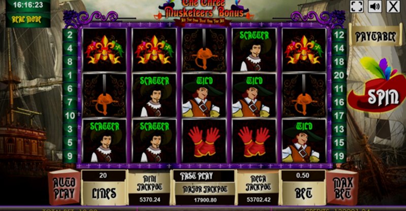 Play The Three Musketeers by Edict at 1Win Casino