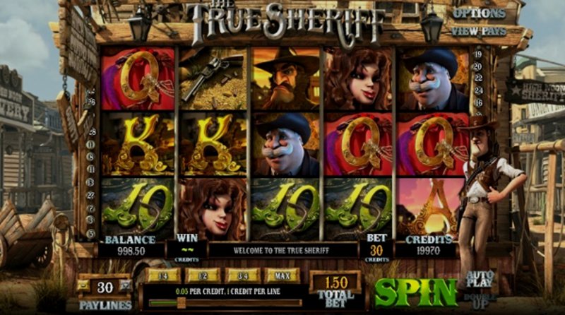 Play The True Sheriff by Betsoft at 1Win Casino