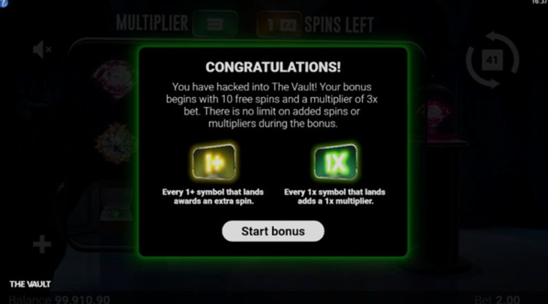 Play The Vault by Microgaming at 1Win Casino