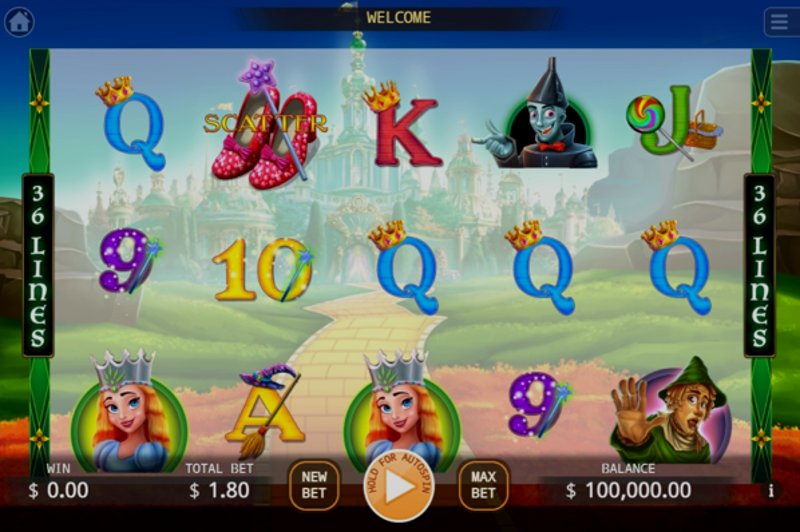 Play The Wizard of Oz by Kaga at 1Win Casino