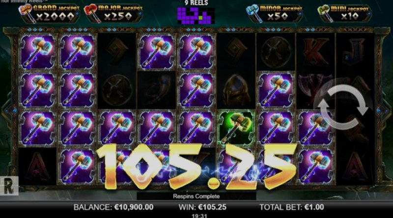 Play Thor Infinity Reels by Yggdrasil at 1Win Casino