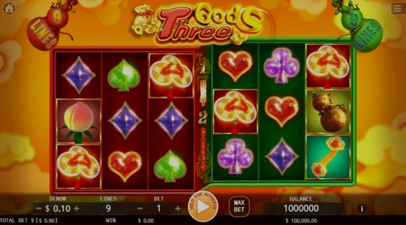 Play Three Gods by Kaga at 1Win Casino