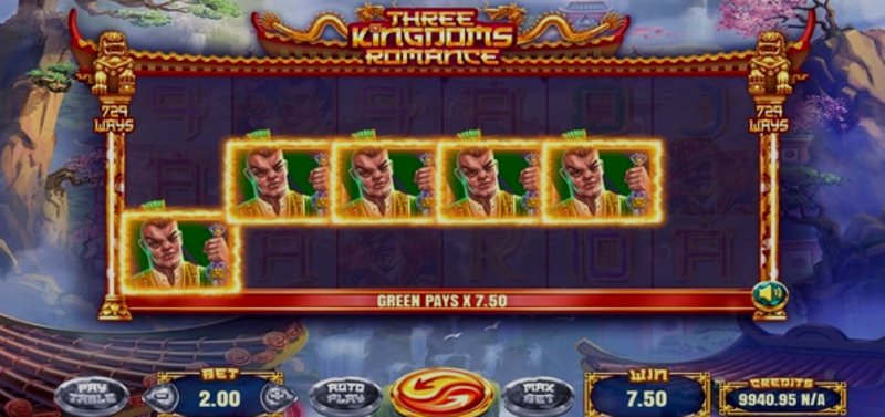 Play Three Kingdoms Romance by Groove at 1Win Casino