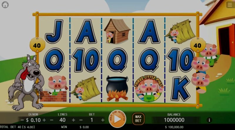 Play Three Little Pigs by Kaga at 1Win Casino