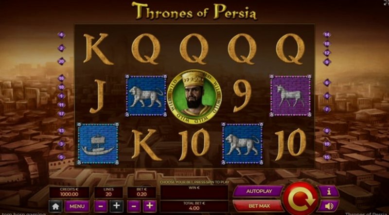 Play Thrones Of Persia by Tomhorn at 1Win Casino