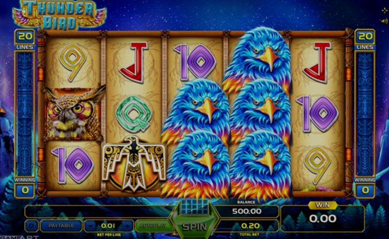 Play Thunder Bird by Gameart at 1Win Casino