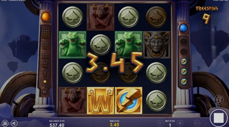 Play Thunder Wheel by Slotmill at 1Win Casino