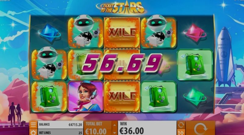 Play Ticket to the Stars by Quickspin at 1Win Casino