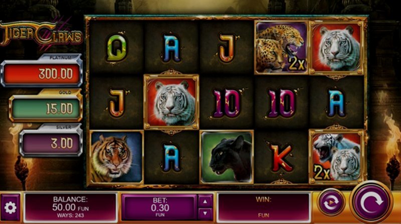 Play Tiger Claws by Kalamba at 1Win Casino