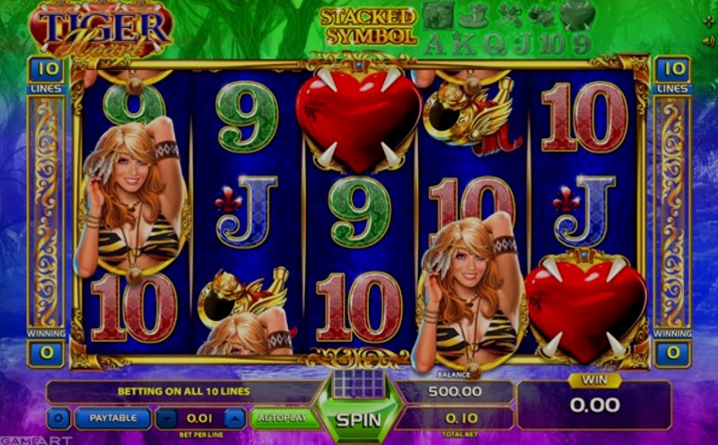 Play Tiger Heart by Gameart at 1Win Casino