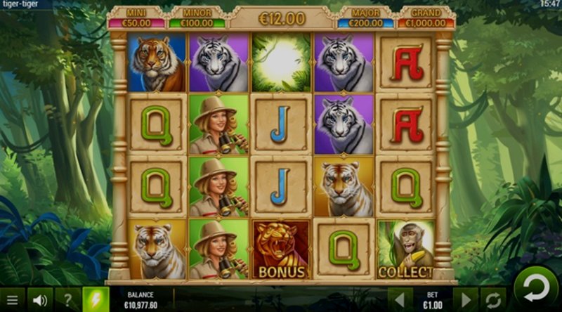 Play Tiger Tiger by Yggdrasil at 1Win Casino