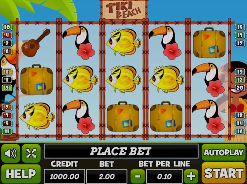 Play Tiki Beach by Play Pearls at 1Win Casino