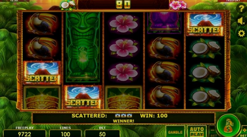 Play Tiki Madness 100 by Amatic at 1Win Casino