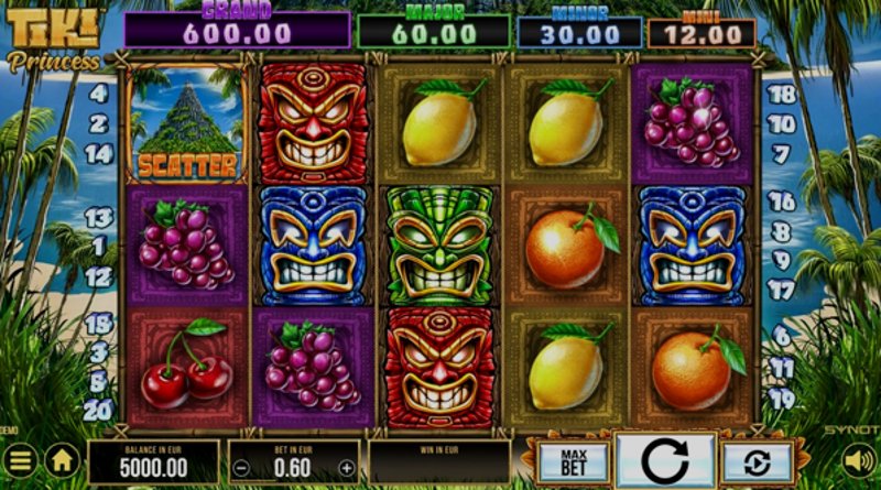 Play Tiki Princess by Synot at 1Win Casino