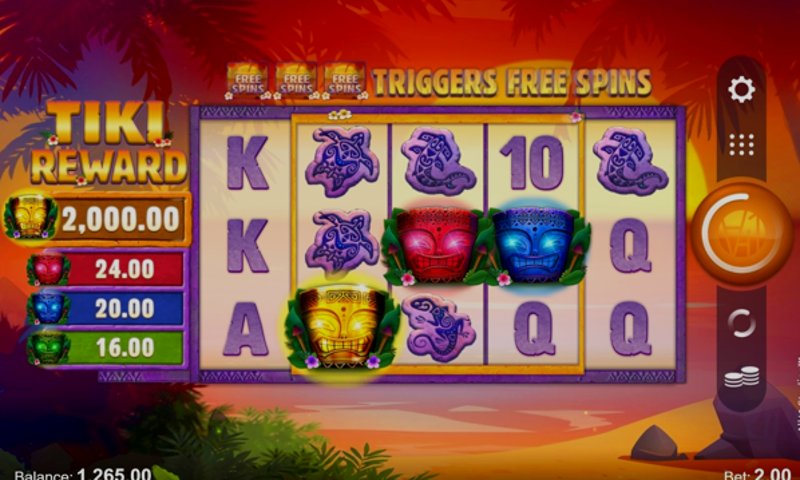 Play Tiki Reward by Microgaming at 1Win Casino