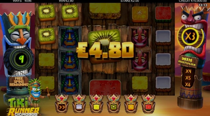 Play Tiki Runner Gigablox by Yggdrasil at 1Win Casino