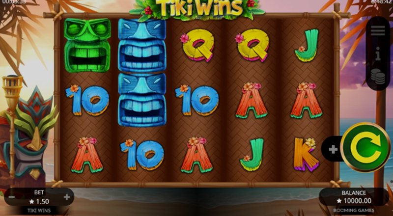 Play Tiki Wins by Booming at 1Win Casino