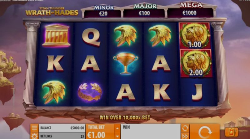 Play Wrath of Hades by Quickspin at 1Win Casino