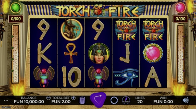 Play Torch Of Fire by Caleta at 1Win Casino