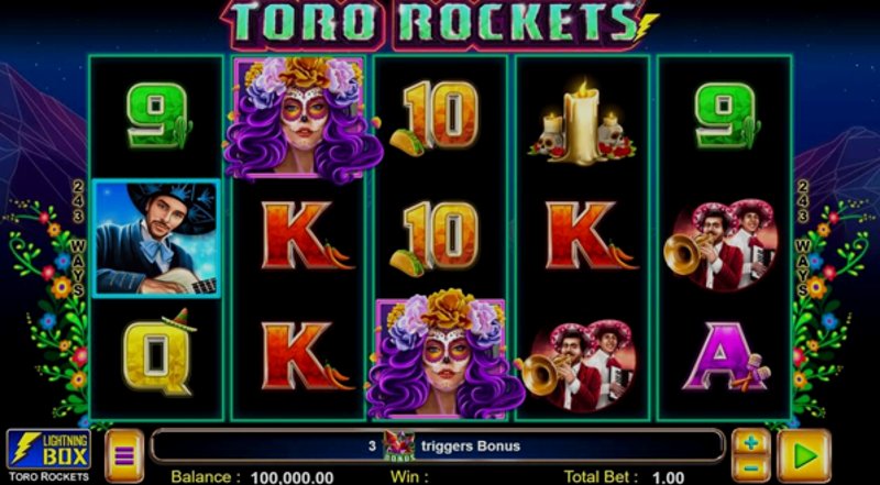 Play Toro Rockets by Games Global at 1Win Casino