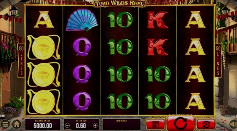 Play Toro Wilds Reel by Synot at 1Win Casino