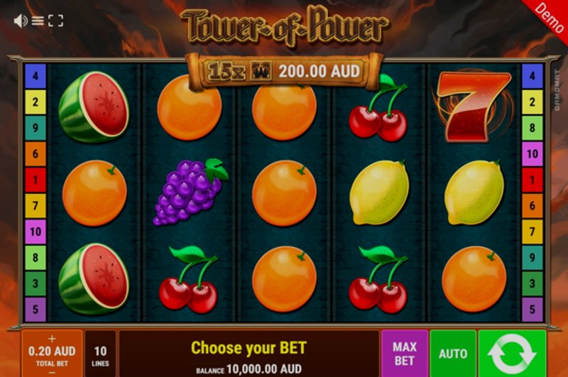 Play Tower of Power by Gamomatgames at 1Win Casino