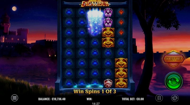 Play Towering Pays Excalibur by Yggdrasil at 1Win Casino