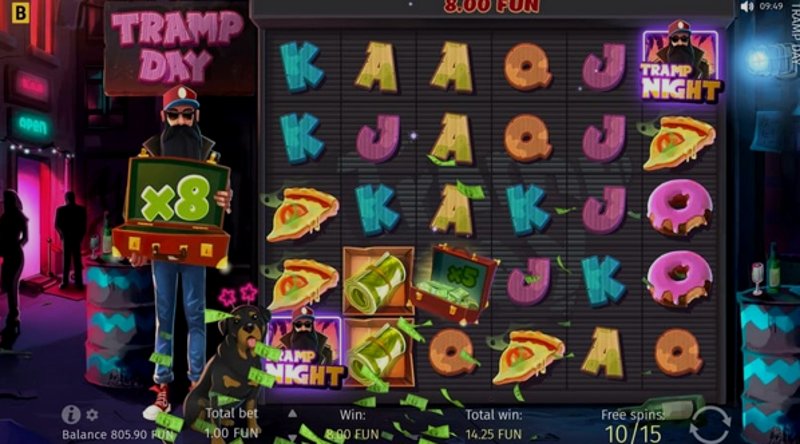 Play Tramp Day by Bgaming at 1Win Casino