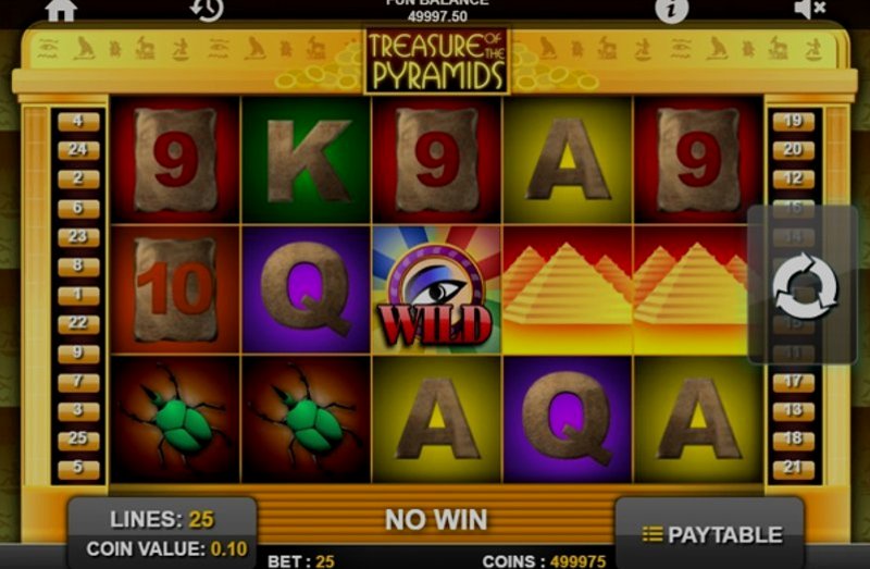 Play Treasure of the Pyramids by 1x2gaming at 1Win Casino