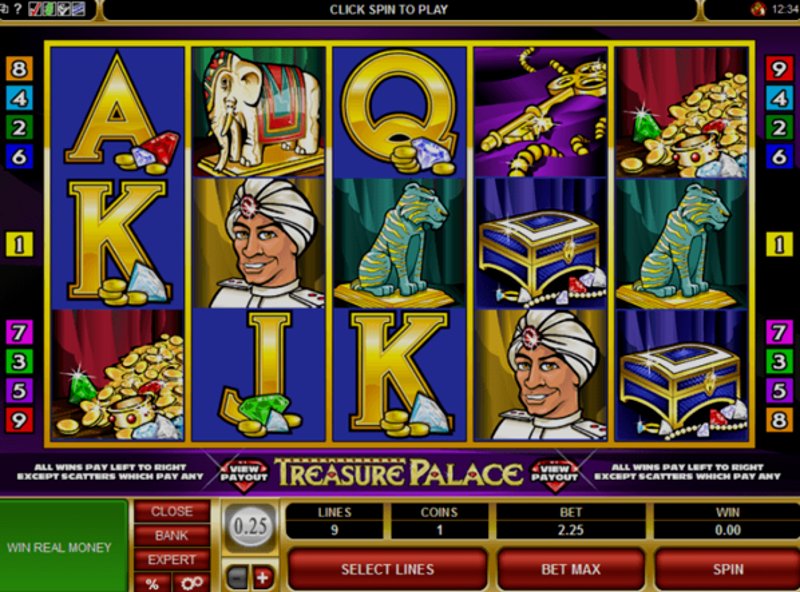 Play Treasure Palace by Games Global at 1Win Casino