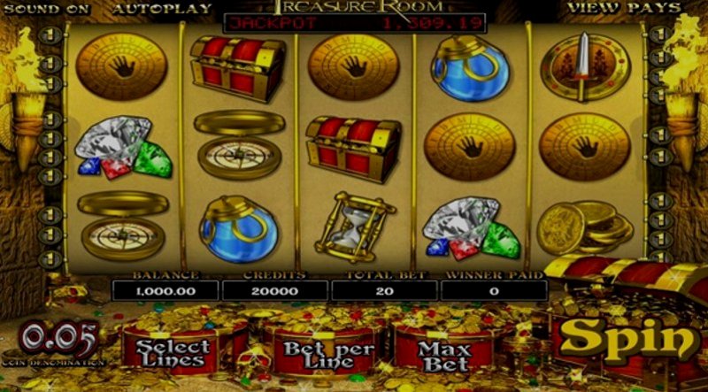 Play Treasure Room by Betsoft at 1Win Casino