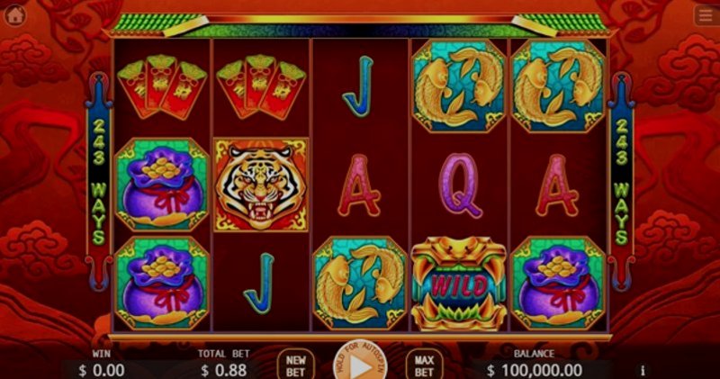 Play Treasure Tiger by Kaga at 1Win Casino