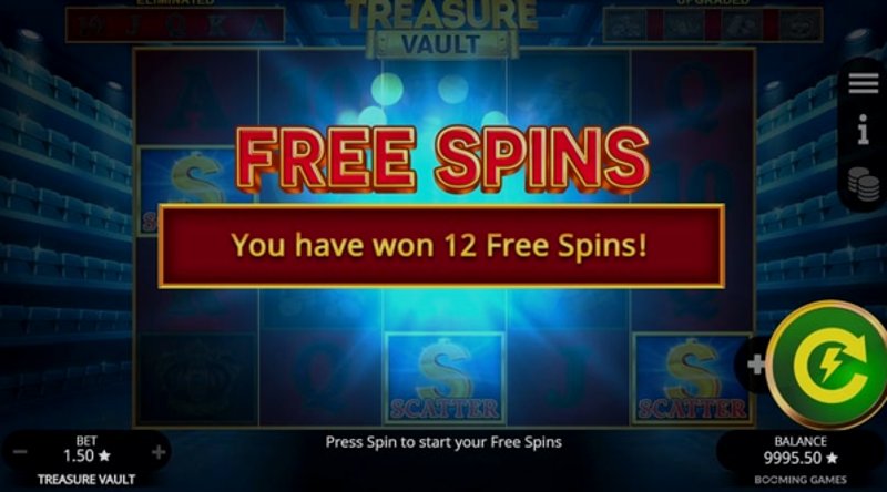 Play Treasure Vault by Booming at 1Win Casino