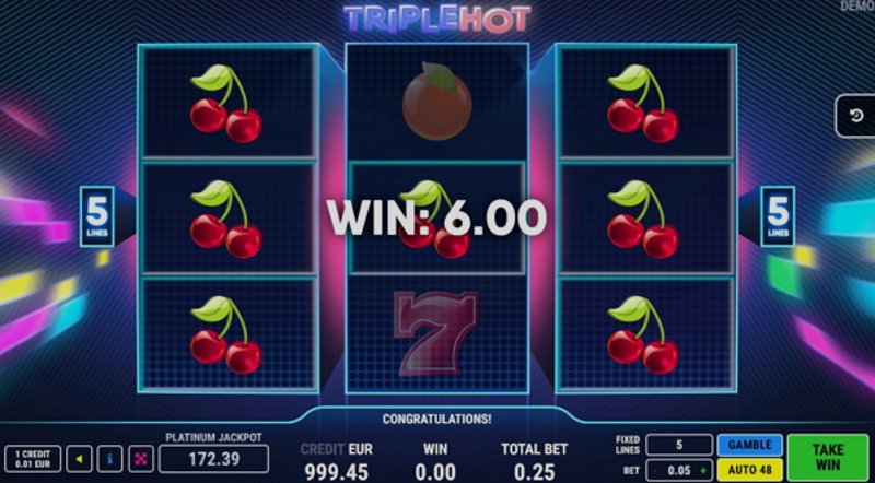 Play Triple Hot by Fazi at 1Win Casino