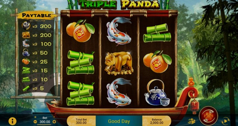 Play Triple Panda by Spadegaming at 1Win Casino