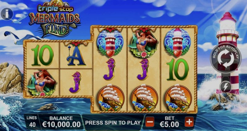 Play Triple Stop: Mermaids Find by Playtech at 1Win Casino