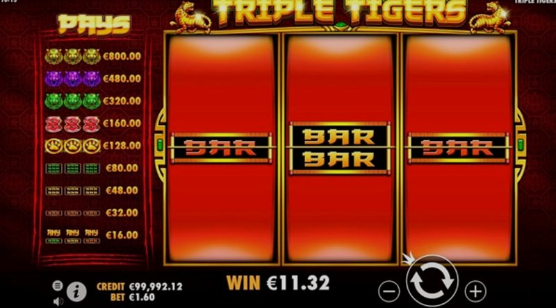 Play Triple Tigers by Pragmatic at 1Win Casino