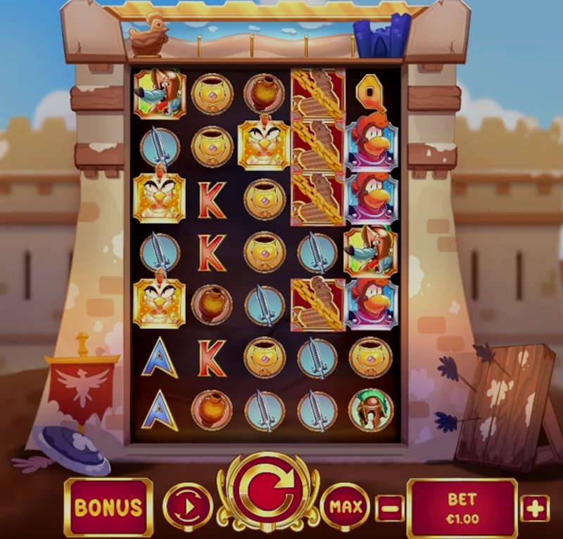 Play Trojan Chickens by Triplecherry at 1Win Casino