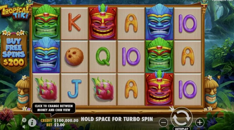 Play Tropical Tiki by Pragmatic at 1Win Casino