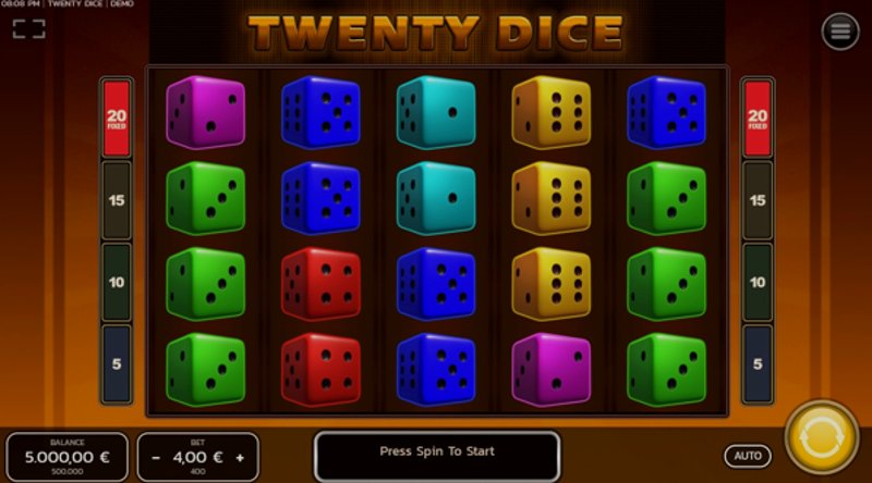 Play Twenty Dice by Fazi at 1Win Casino