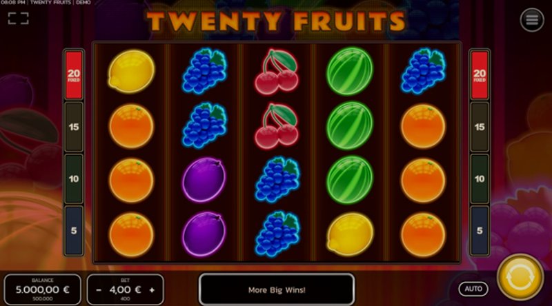 Play Twenty Fruits by Fazi at 1Win Casino